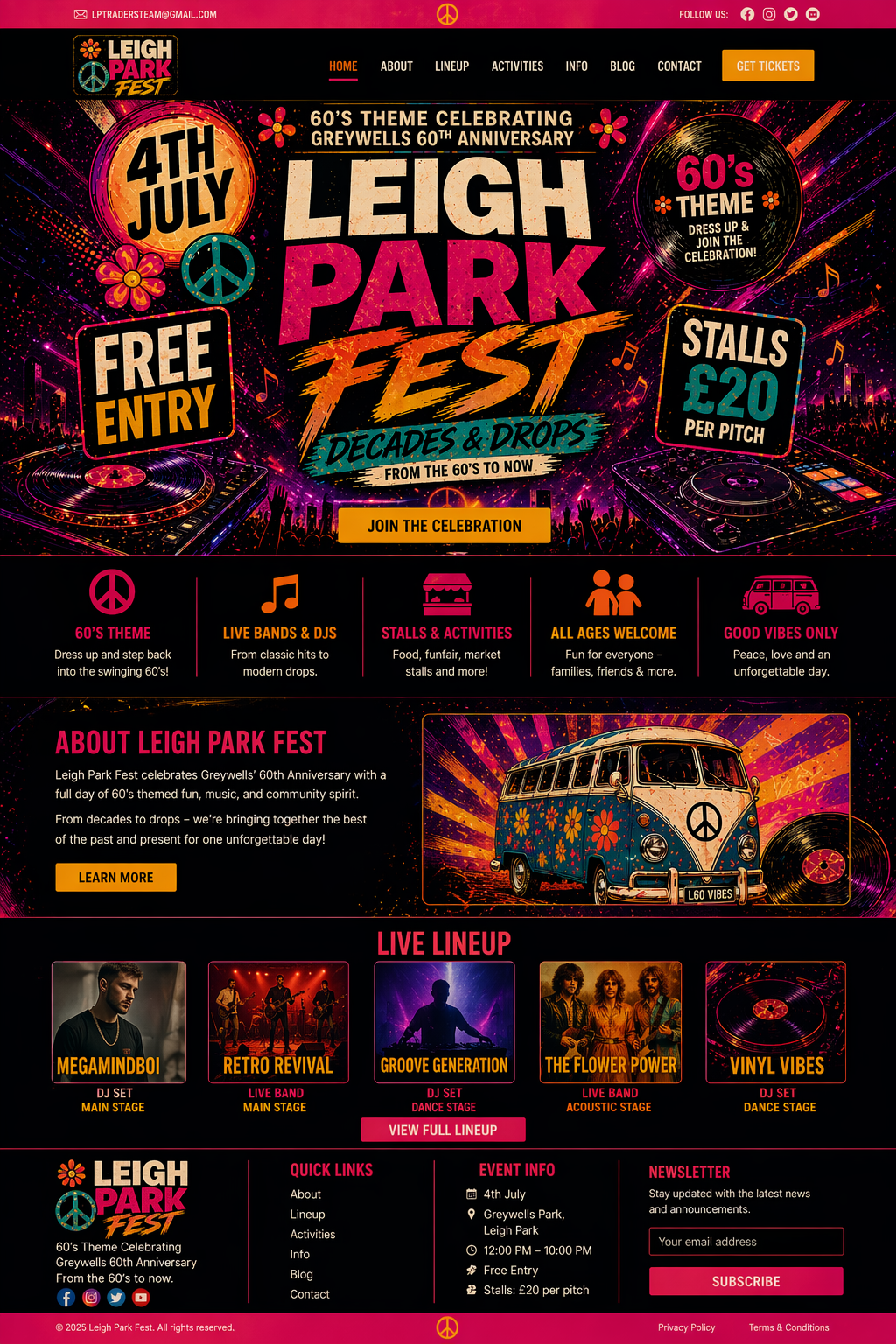 Leigh Park Fest website preview